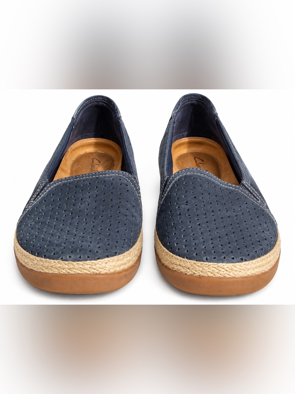 Clarks Women's Elaina Ruby Slip-On Espadrille Flats in Navy